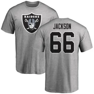 Gabe Jackson Oakland Raiders Name & Number Logo T-Shirt - Ash