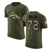 Garett Bolles Denver Broncos Olive Salute to Service Legend T-Shirt