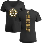 Garnet Ace Bailey Women's Boston Bruins Backer T-Shirt - Black