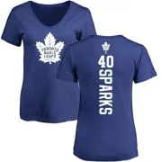 Garret Sparks Women's Toronto Maple Leafs Backer T-Shirt - Blue