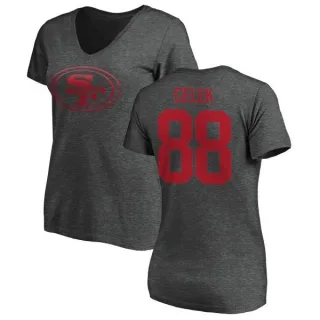 Garrett Celek Women's San Francisco 49ers One Color T-Shirt - Ash