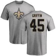 Garrett Griffin New Orleans Saints Name & Number Logo T-Shirt - Ash