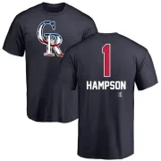 Garrett Hampson Colorado Rockies Name and Number Banner Wave T-Shirt - Navy