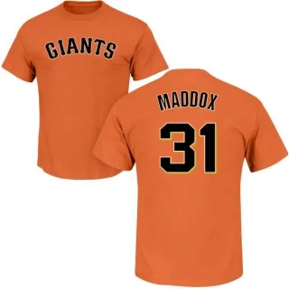 Garry Maddox San Francisco Giants Name & Number T-Shirt - Orange