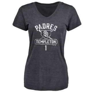 Garry Templeton Women's San Diego Padres Base Runner Tri-Blend T-Shirt - Navy