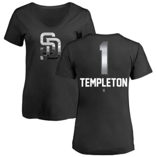 Garry Templeton Women's San Diego Padres Midnight Mascot V-Neck T-Shirt - Black