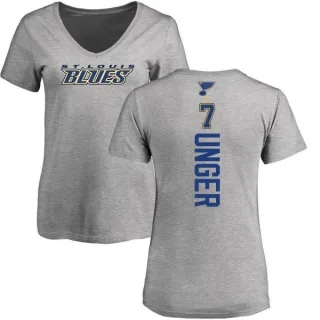 Garry Unger Women's St. Louis Blues Backer T-Shirt - Ash