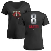 Gary Gaetti Women's Minnesota Twins Midnight Mascot V-Neck T-Shirt - Black