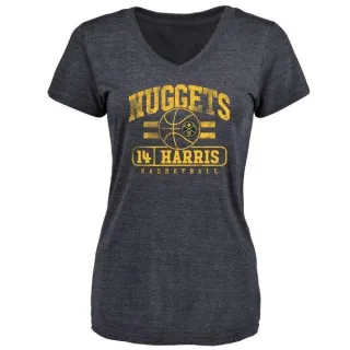 Gary Harris Women's Denver Nuggets Navy Baseline Tri-Blend T-Shirt