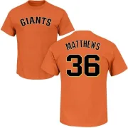 Gary Matthews San Francisco Giants Name & Number T-Shirt - Orange