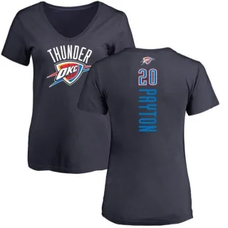 Gary Payton Women's Oklahoma City Thunder Navy Backer T-Shirt