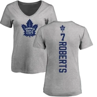 Gary Roberts Women's Toronto Maple Leafs Backer T-Shirt - Ash