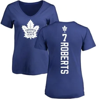 Gary Roberts Women's Toronto Maple Leafs Backer T-Shirt - Blue