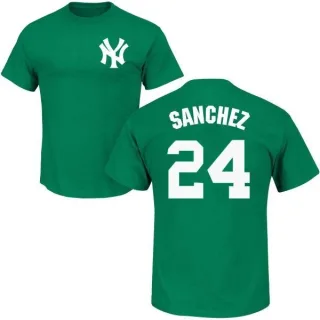 Gary Sanchez New York Yankees St. Patrick's Day Name & Number T-Shirt - Green