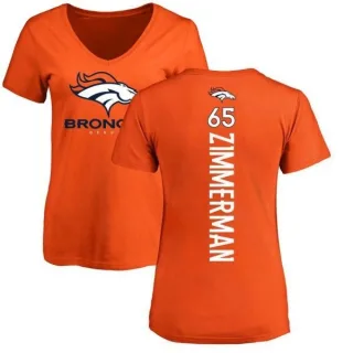 Gary Zimmerman Women's Denver Broncos Backer Slim Fit T-Shirt - Orange