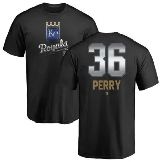 Gaylord Perry Kansas City Royals Midnight Mascot T-Shirt - Black