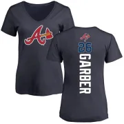 Gene Garber Women's Atlanta Braves Backer Slim Fit T-Shirt - Navy