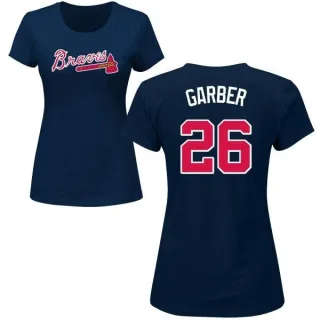 Gene Garber Women's Atlanta Braves Name & Number T-Shirt - Navy