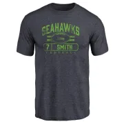 Geno Smith Seattle Seahawks Flanker Tri-Blend T-Shirt - Navy