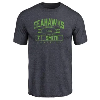 Geno Smith Seattle Seahawks Flanker Tri-Blend T-Shirt - Navy