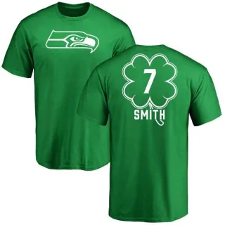 Geno Smith Seattle Seahawks Green St. Patrick's Day Name & Number T-Shirt