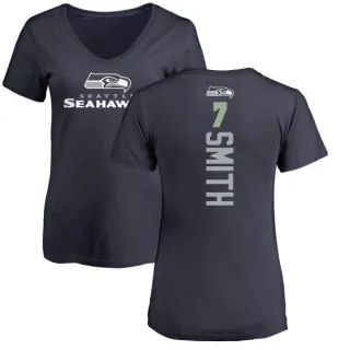 Geno Smith Women's Seattle Seahawks Backer Slim Fit T-Shirt - Navy