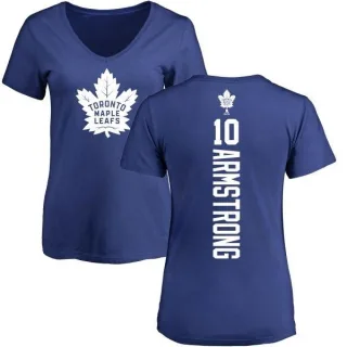 George Armstrong Women's Toronto Maple Leafs Backer T-Shirt - Blue