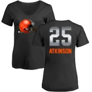 George Atkinson Women's Cleveland Browns Midnight Mascot T-Shirt - Black