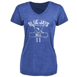 George Bell Women's Toronto Blue Jays Base Runner Tri-Blend T-Shirt - Royal