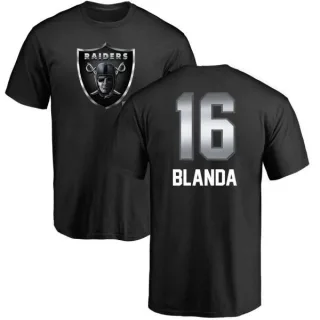 George Blanda Oakland Raiders Midnight Mascot T-Shirt - Black