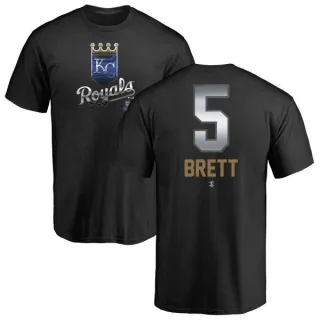 George Brett Kansas City Royals Midnight Mascot T-Shirt - Black