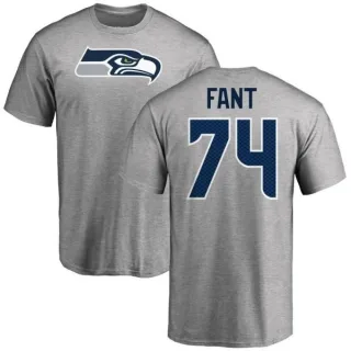 George Fant Seattle Seahawks Name & Number Logo T-Shirt - Ash