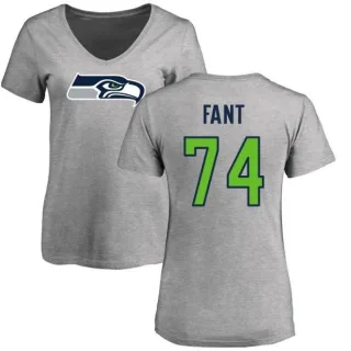 George Fant Women's Seattle Seahawks Name & Number Logo Slim Fit T-Shirt - Ash