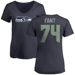 George Fant Women's Seattle Seahawks Name & Number Logo Slim Fit T-Shirt - Navy