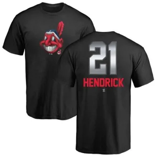 George Hendrick Cleveland Indians Midnight Mascot T-Shirt - Black