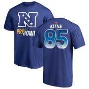 George Kittle San Francisco 49ers NFC 2019 Pro Bowl Blue Name & Number T-Shirt