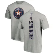 George Springer Houston Astros Backer T-Shirt - Ash