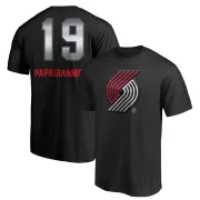 Georgios Papagiannis Portland Trail Blazers Black Midnight Mascot T-Shirt