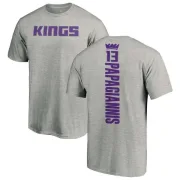 Georgios Papagiannis Sacramento Kings Ash Backer T-Shirt