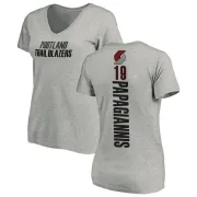 Georgios Papagiannis Women's Portland Trail Blazers Ash Backer T-Shirt