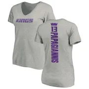 Georgios Papagiannis Women's Sacramento Kings Ash Backer T-Shirt