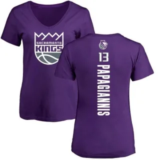 Georgios Papagiannis Women's Sacramento Kings Purple Backer T-Shirt