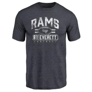 Gerald Everett Los Angeles Rams Flanker Tri-Blend T-Shirt - Navy