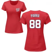 Gerardo Parra Women's Washington Nationals Name & Number T-Shirt - Red