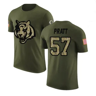 Germaine Pratt Cincinnati Bengals Olive Salute to Service Legend T-Shirt