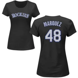 German Marquez Women's Colorado Rockies Name & Number T-Shirt - Black