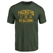 Geronimo Allison Green Bay Packers Flanker Tri-Blend T-Shirt - Green