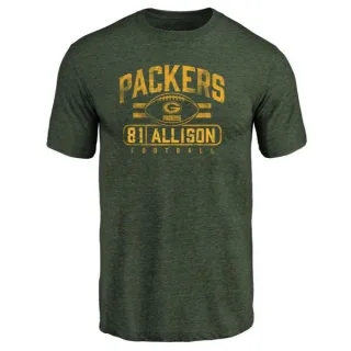 Geronimo Allison Green Bay Packers Flanker Tri-Blend T-Shirt - Green