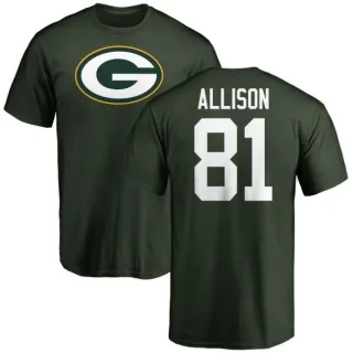 Geronimo Allison Green Bay Packers Name & Number Logo T-Shirt - Green