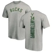 Giannis Antetokounmpo Milwaukee Bucks Ash Backer T-Shirt